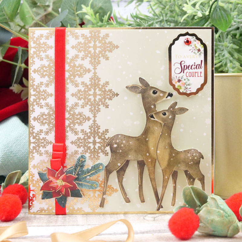 A Festive Family Christmas 8/"x8/" Paper Pad Hunkydory