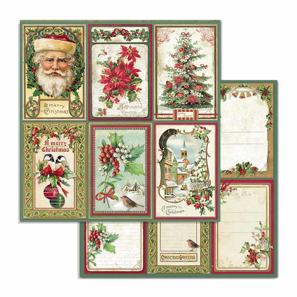 Stamperia Classic Christmas 12 x 12 Inch Paper Pack