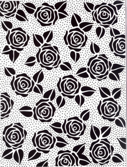 Download Emboss Folder Rose Blooms PinPoint 190mm x 145