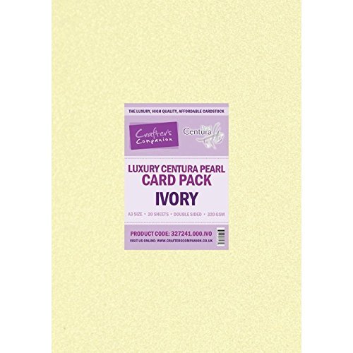 Ivory - Luxury Centura Pearl A3 Double Sided Card Pack (20 sheets ...